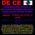 PREFERAM SA FIE ACASA 19:00 SI DEPLASARE 21:00