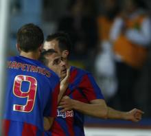 Arman Karamian la primul gol pentru Steaua.